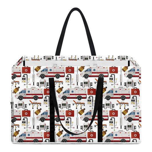EMS Paramedic Pattern Print Utility Tote Bag