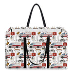 EMS Paramedic Pattern Print Utility Tote Bag