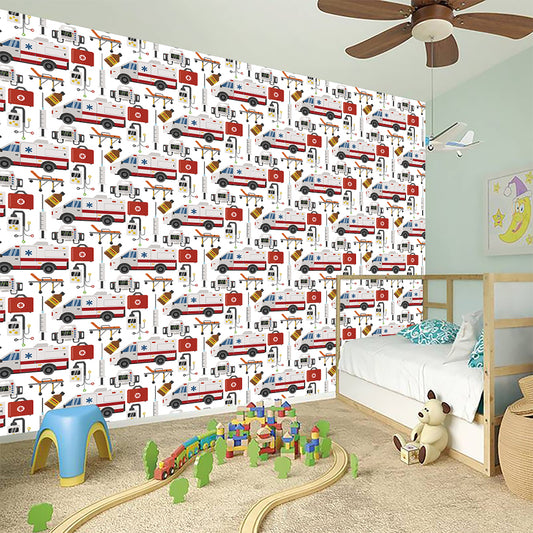 EMS Paramedic Pattern Print Wall Sticker
