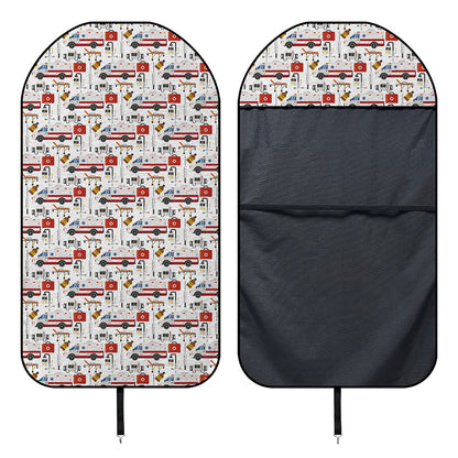 EMS Paramedic Pattern Print Waterproof Car Seat Cover