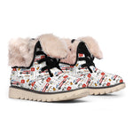 EMS Paramedic Pattern Print Winter Boots
