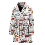 EMS Paramedic Pattern Print Women's Bathrobe