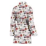 EMS Paramedic Pattern Print Women's Bathrobe