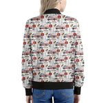EMS Paramedic Pattern Print Women's Bomber Jacket