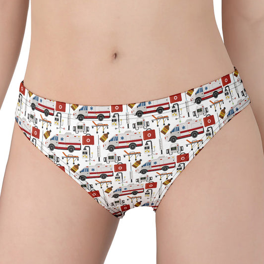 EMS Paramedic Pattern Print Women's Panties