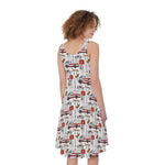 EMS Paramedic Pattern Print Women's Sleeveless Dress