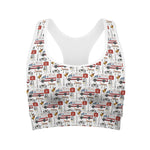 EMS Paramedic Pattern Print Women's Sports Bra