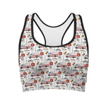 EMS Paramedic Pattern Print Women's Sports Bra