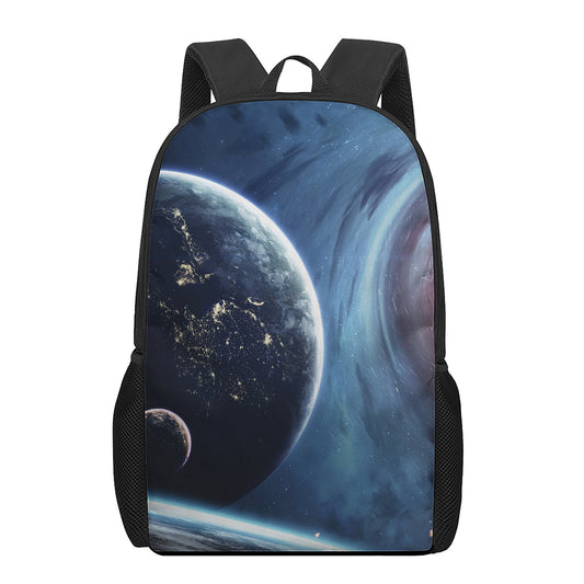 Endless Space Print 17 Inch Backpack
