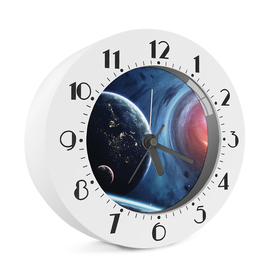 Endless Space Print Alarm Clock