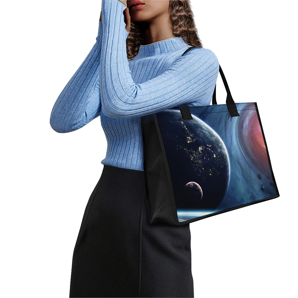 Endless Space Print Canvas Tote Bag