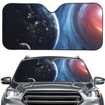 Endless Space Print Car Windshield Sun Shade