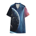 Endless Space Print Cotton Hawaiian Shirt