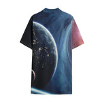 Endless Space Print Cotton Hawaiian Shirt