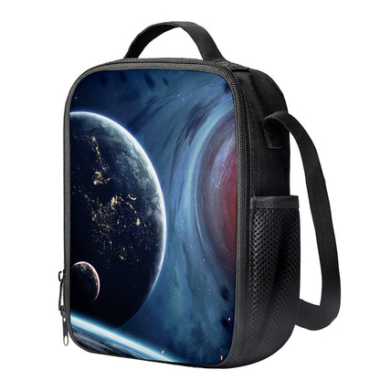 Endless Space Print Crossbody Lunch Bag