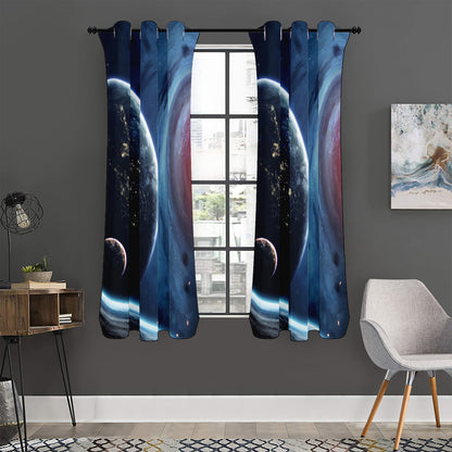 Endless Space Print Curtain