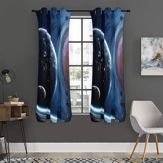 Endless Space Print Curtain