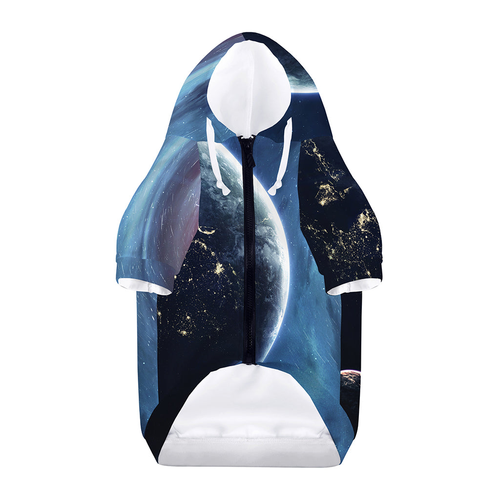 Endless Space Print Dog Zip Up Hoodie