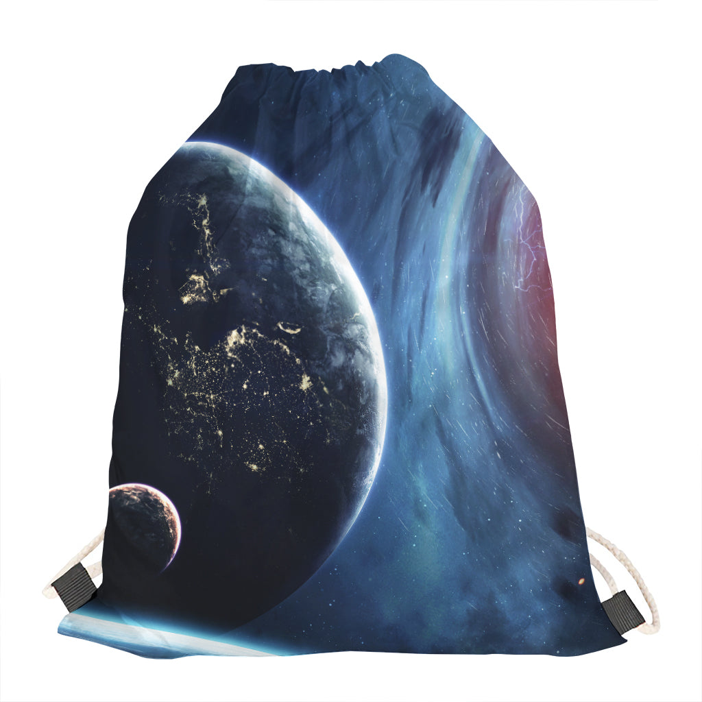 Endless Space Print Drawstring Bag