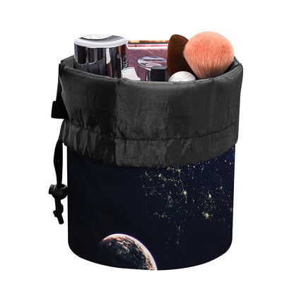 Endless Space Print Drawstring Makeup Bag