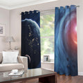 Endless Space Print Extra Wide Grommet Curtains