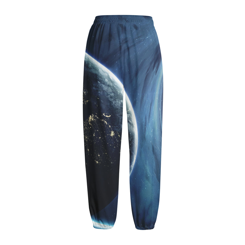 Endless Space Print Fleece Lined Knit Pants