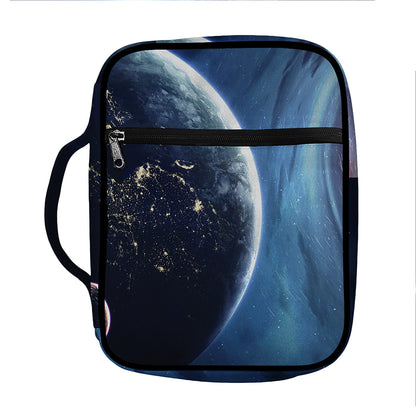 Endless Space Print Front Pocket Bible Bag