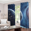 Endless Space Print Grommet Curtains