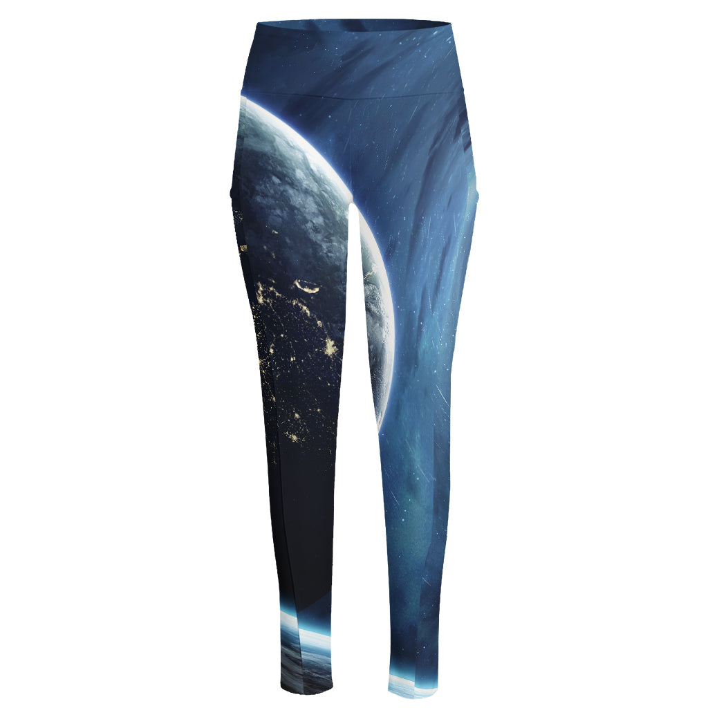Endless Space Print High-Waisted Pocket Leggings