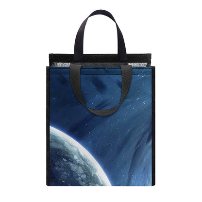 Endless Space Print Insulated Lunch Tote