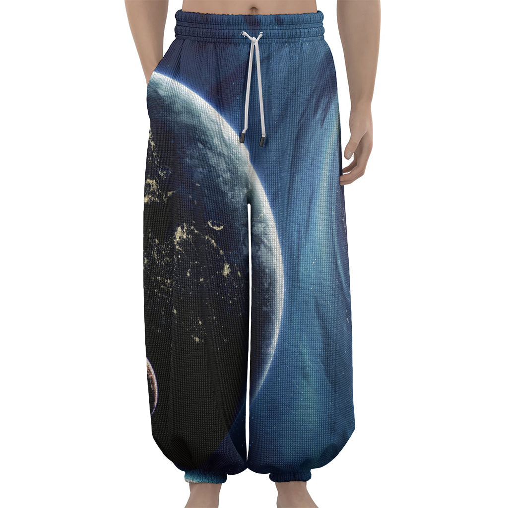 Endless Space Print Lantern Pants