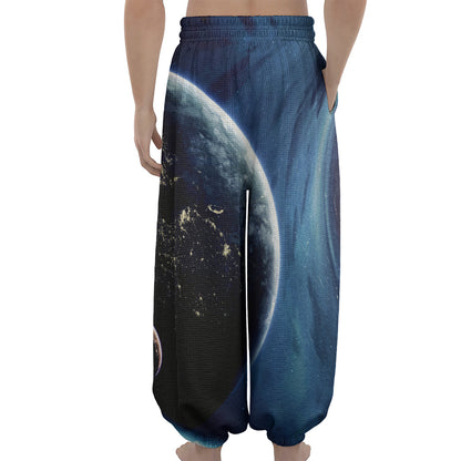 Endless Space Print Lantern Pants