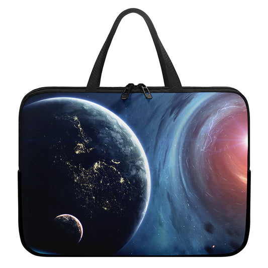 Endless Space Print Laptop Sleeve With Handle