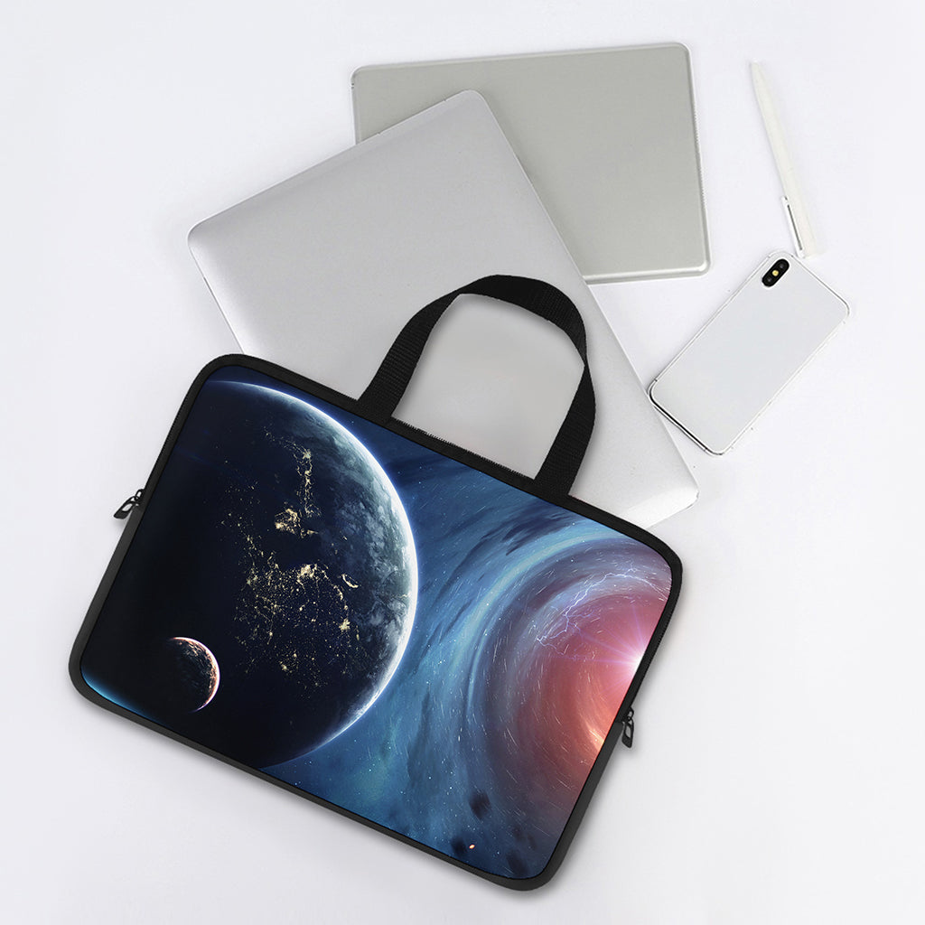Endless Space Print Laptop Sleeve With Handle