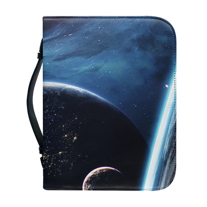 Endless Space Print Leather Bible Cover
