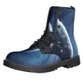 Endless Space Print Lace-Up Boots