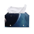 Endless Space Print Leather Tissue Box Cover