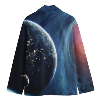 Endless Space Print Men's Cotton Blazer