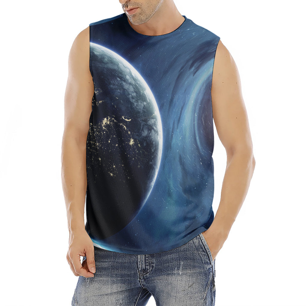 Endless Space Print Men's Fitness Tank Top