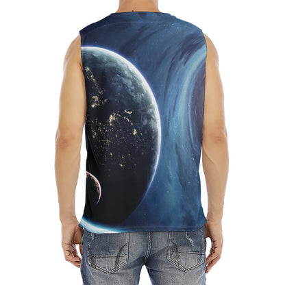 Endless Space Print Men's Fitness Tank Top