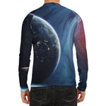 Endless Space Print Men's Long Sleeve Rash Guard