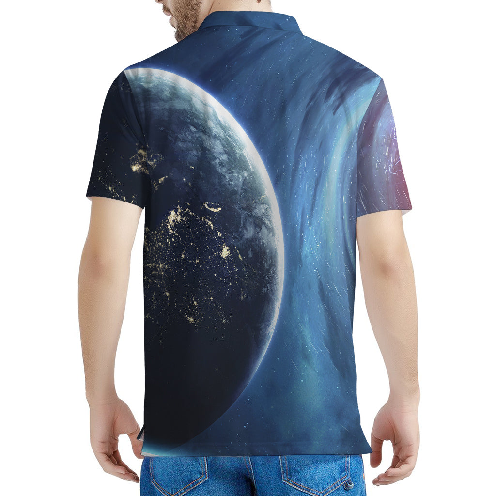 Endless Space Print Men's Polo Shirt