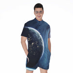 Endless Space Print Men's Rompers