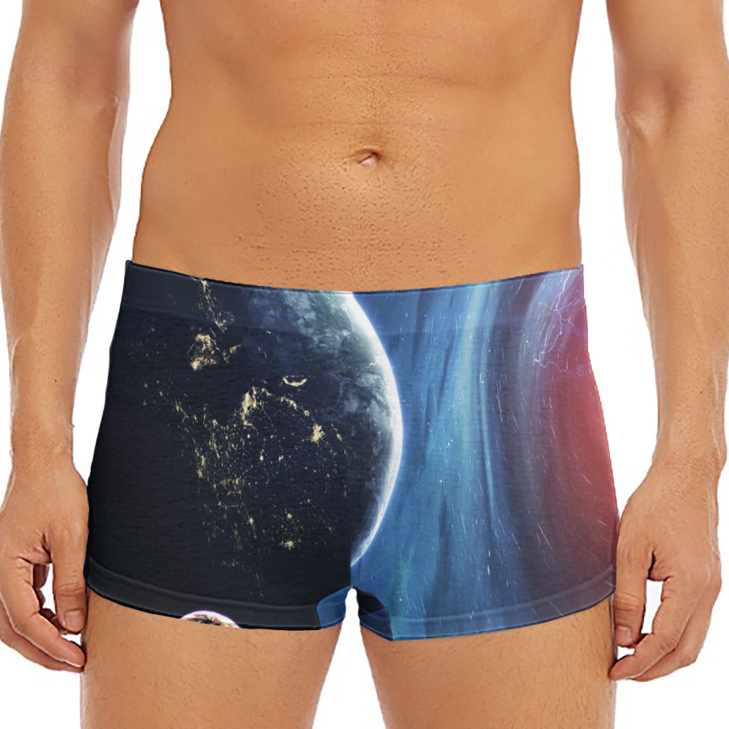 Endless Space Print Men's Short Boxer Briefs