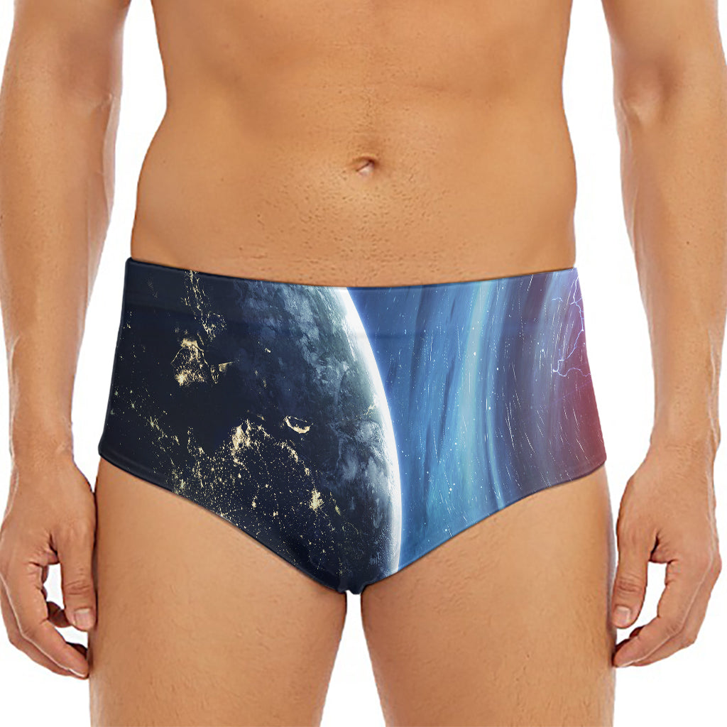 Endless Space Print Men's Triangle Swim Briefs
