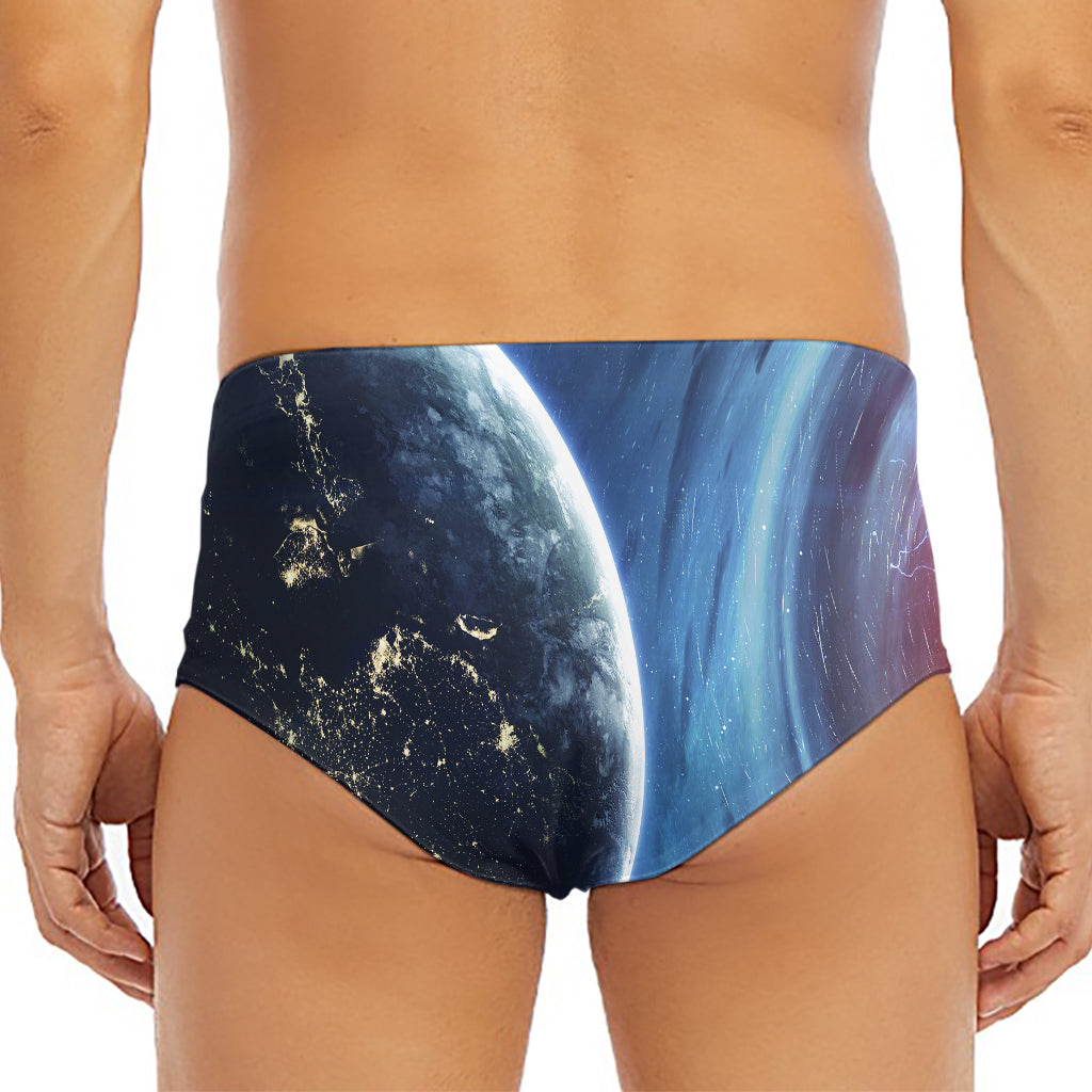 Endless Space Print Men's Triangle Swim Briefs