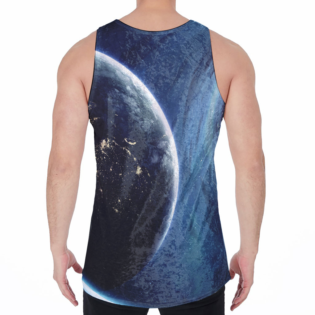Endless Space Print Men's Velvet Tank Top