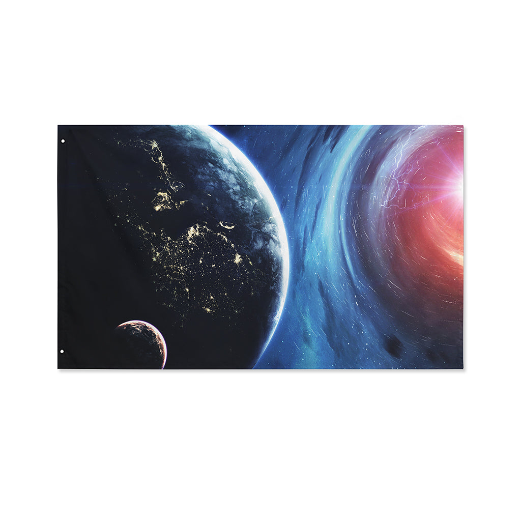 Endless Space Print Polyester Flag