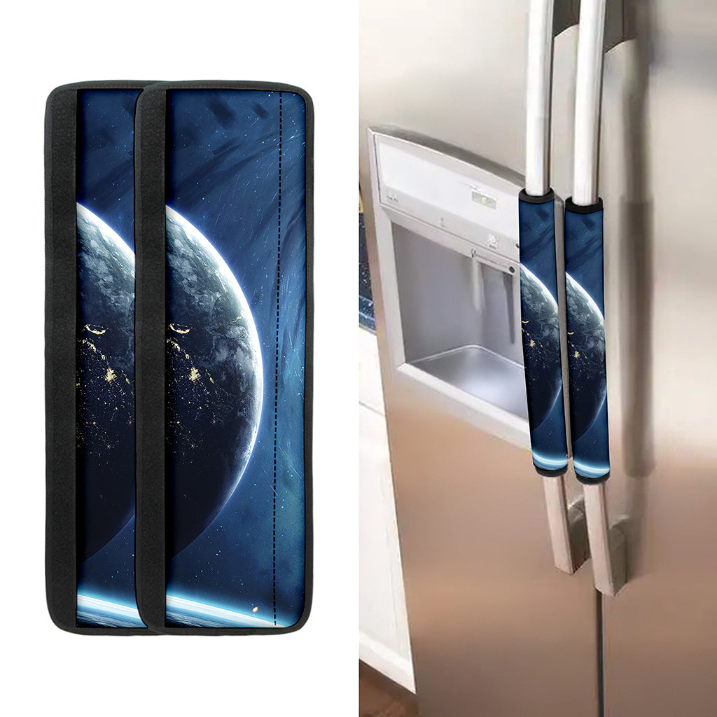 Endless Space Print Refrigerator Handle Covers
