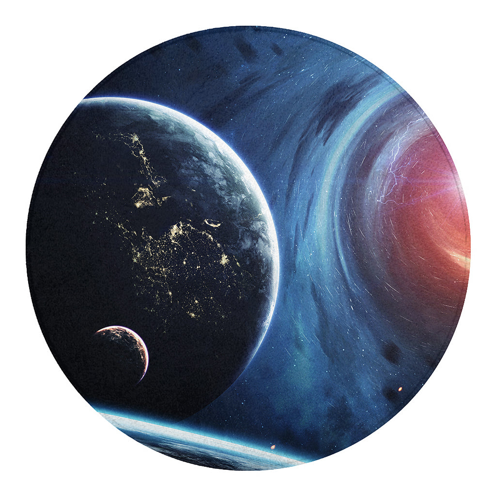 Endless Space Print Round Blanket